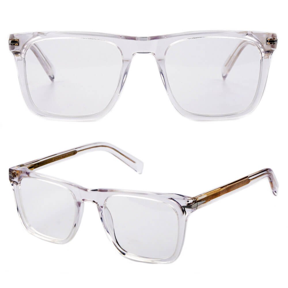 China clear frame optical glasses wholesale women acetate eyewear eyeglasses frame