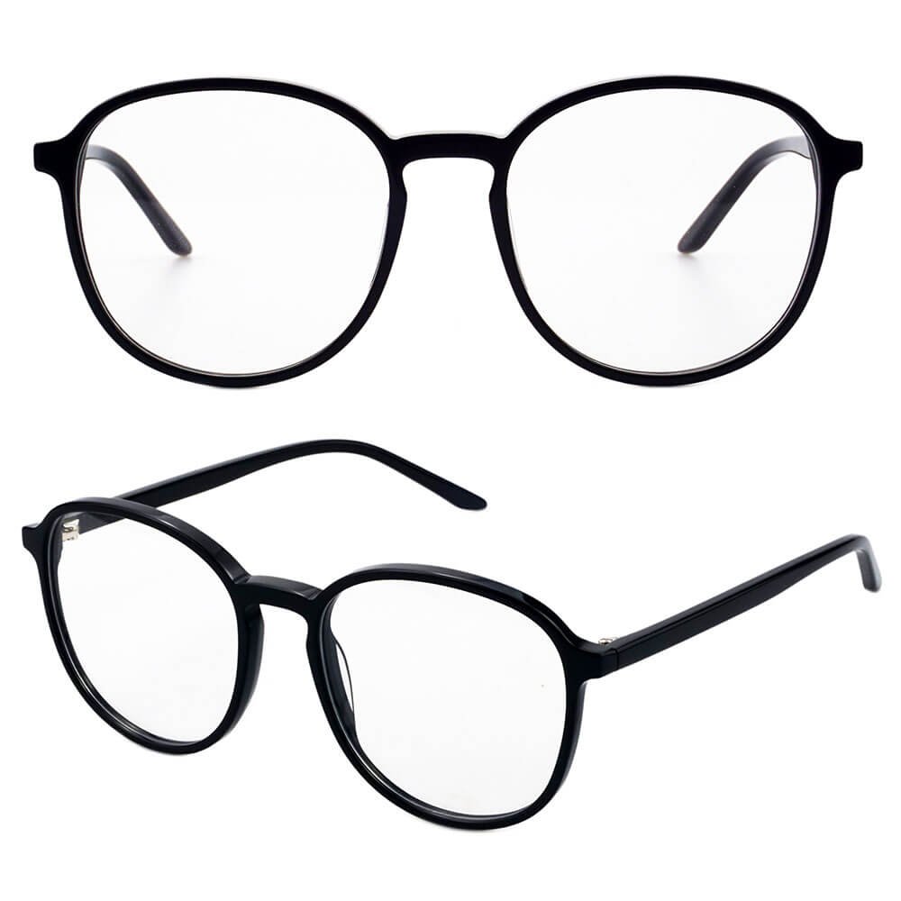 China big frame optical glasses wholesale black oversized round acetate eyeglasses frame China big frame optical glasses wholesale black oversized round acetate eyeglasses frame