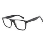 Black acetate square frame optical glasses wholesale classic men women eyeglasses