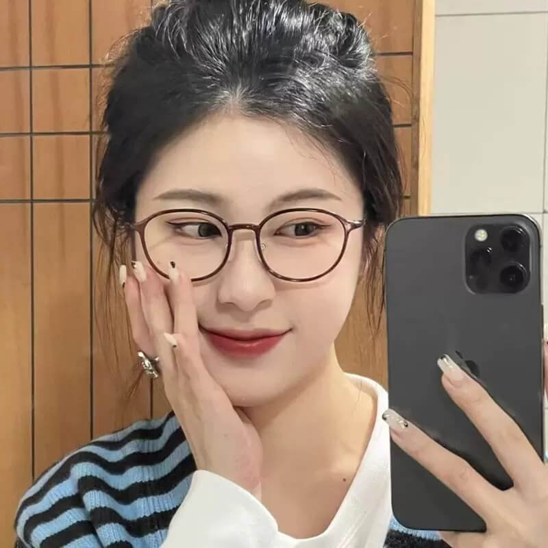 round-frame tortoiseshell acetate optical glasses