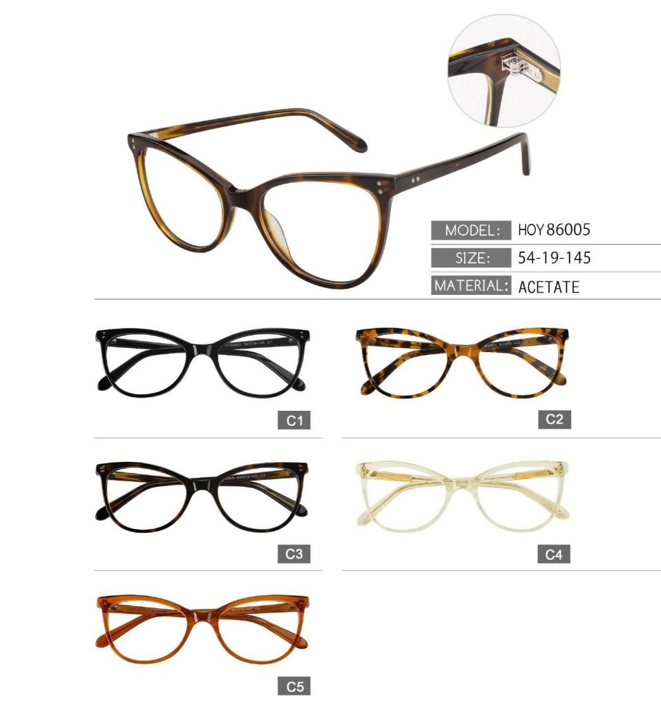 HOY86005 cat eye eyeglasses for oval face
